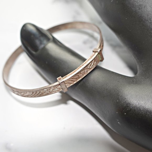 Antique Baby Bracelet In Sterling